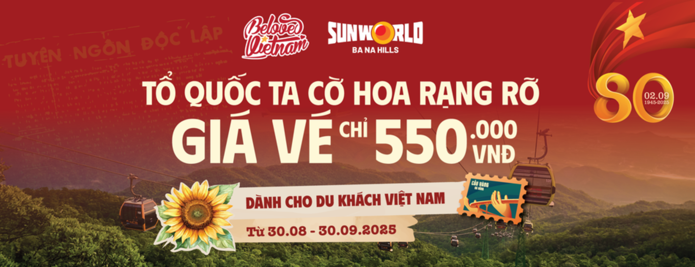 Bà Nà Hills Promotion National Day 2/9/2025